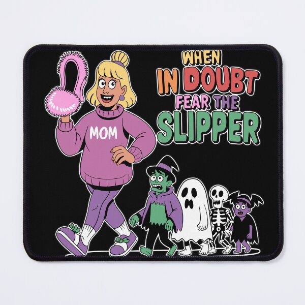 Item preview, Funny Mom Halloween Shirt – When in Doubt Fear the Slipper Cartoon designed and sold by Turiva.