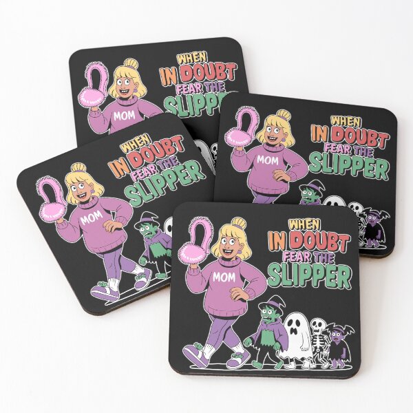 Item preview, Funny Mom Halloween Shirt – When in Doubt Fear the Slipper Cartoon designed and sold by Turiva.