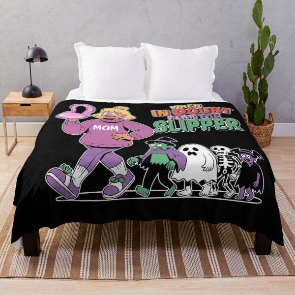 Item preview, Funny Mom Halloween Shirt – When in Doubt Fear the Slipper Cartoon designed and sold by Turiva.