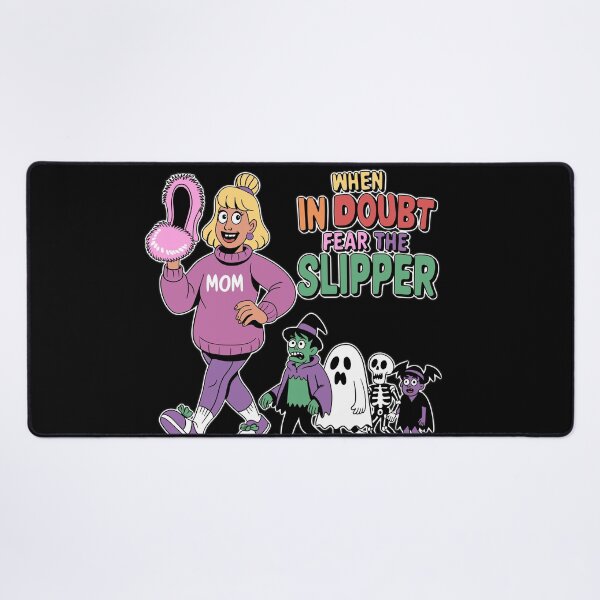 Item preview, Funny Mom Halloween Shirt – When in Doubt Fear the Slipper Cartoon designed and sold by Turiva.