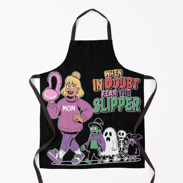 Item preview, Funny Mom Halloween Shirt – When in Doubt Fear the Slipper Cartoon designed and sold by Turiva.