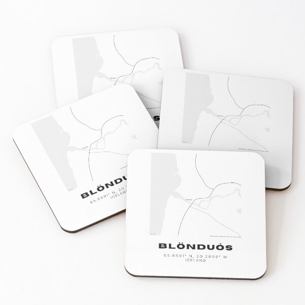 Item preview, Blönduós Iceland Minimalist Map Design designed and sold by RM-Journey.