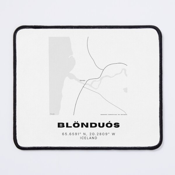 Item preview, Blönduós Iceland Minimalist Map Design designed and sold by RM-Journey.