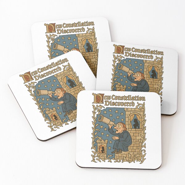 Item preview, New Constellation Discovered – Medieval Meme Astronomer designed and sold by lArtsCorner.