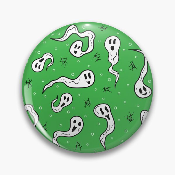 Item preview, Ghosts Pattern 1 - Slime Green designed and sold by Daniel Bevis Design.