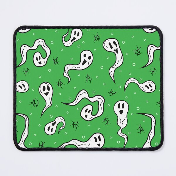 Item preview, Ghosts Pattern 1 - Slime Green designed and sold by Daniel Bevis Design.