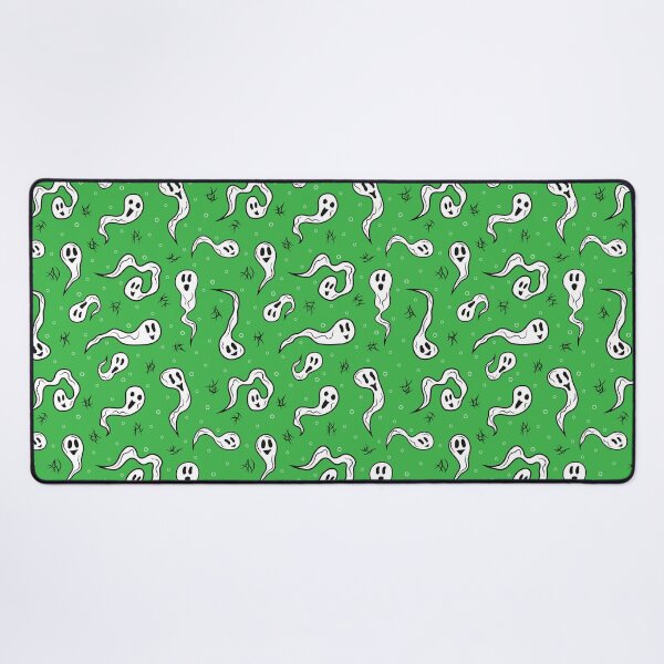 Item preview, Ghosts Pattern 1 - Slime Green designed and sold by Daniel Bevis Design.