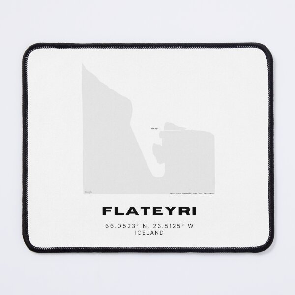 Item preview, Flateyri Iceland Minimalist Map Print designed and sold by RM-Journey.