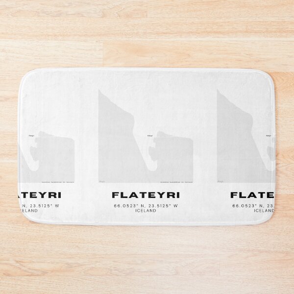 Item preview, Flateyri Iceland Minimalist Map Print designed and sold by RM-Journey.
