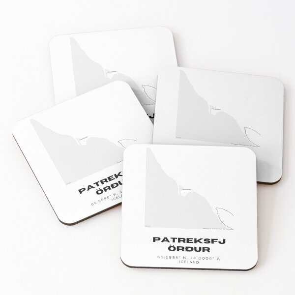 Item preview, Patreksfjörður Iceland Minimalist Map Artwork designed and sold by RM-Journey.