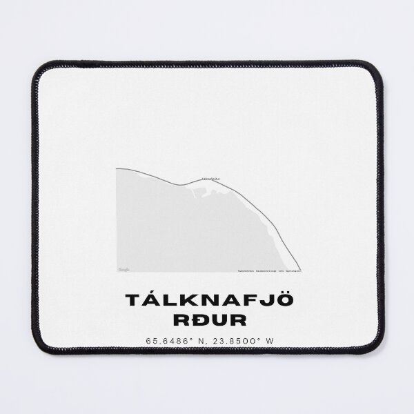 Item preview, Tálknafjörður Iceland Minimalist Map Print designed and sold by RM-Journey.