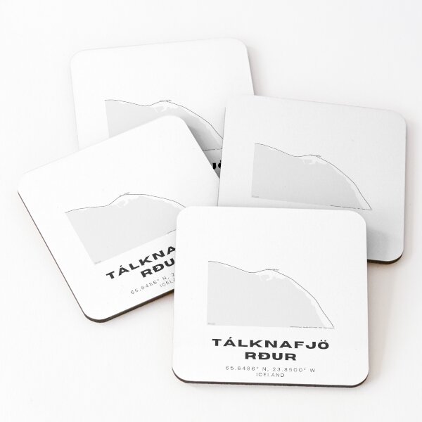 Item preview, Tálknafjörður Iceland Minimalist Map Print designed and sold by RM-Journey.