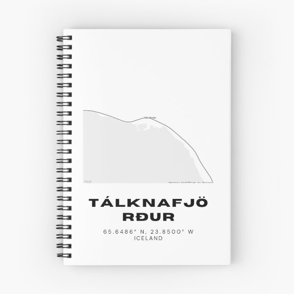 Item preview, Tálknafjörður Iceland Minimalist Map Print designed and sold by RM-Journey.