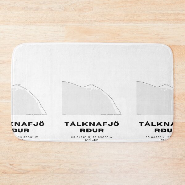 Item preview, Tálknafjörður Iceland Minimalist Map Print designed and sold by RM-Journey.