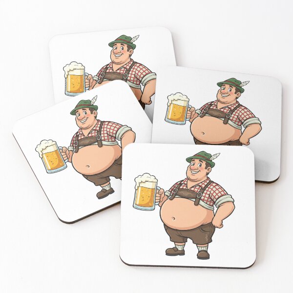 Item preview, Oktoberfest Man Drinking Beer – Funny German Festival Design, Bavarian Beer Lover Gift, Oktoberfest Party Artwork designed and sold by Infinirish.