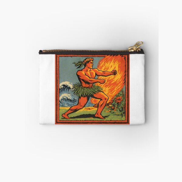 Item preview, Hawaiian Fire Dance Warrior – Vintage Island Art designed and sold by casualnature.