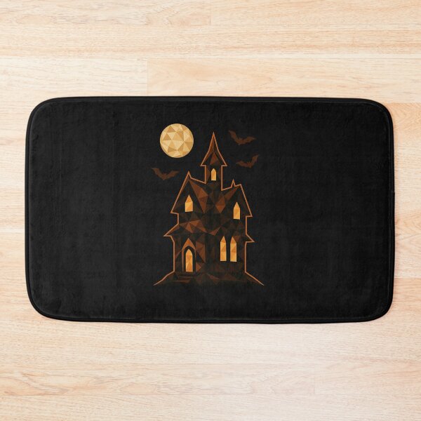 Item preview, Diamond Haunted House with Bats and Moon - Halloween Night designed and sold by anna2681.