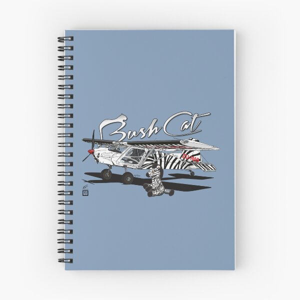 Item preview, Bush Cat "Zebra" with Mascot Aviation Illustration designed and sold by GeraldSmithArt.
