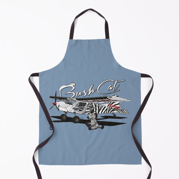 Item preview, Bush Cat "Zebra" with Mascot Aviation Illustration designed and sold by GeraldSmithArt.