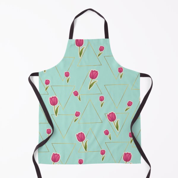 Item preview, Pink Tulip Pattern with Geometric Triangles designed and sold by imperiumpublicitario .