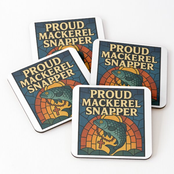 Item preview, Proud Mackerel Snapper – Stained Glass Catholic Design designed and sold by RogueSymmetry.