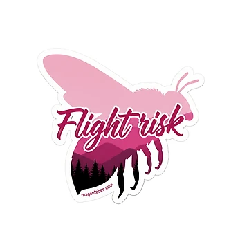 Artwork thumbnail, Flight Risk Bee by Magenta Bee Design