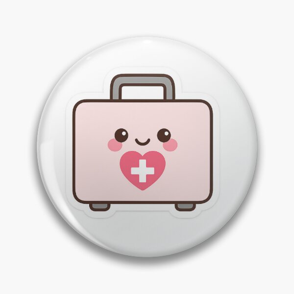 Item preview, Kawaii First Aid Kit Sticker Cute   designed and sold by Stetho & Coffee.