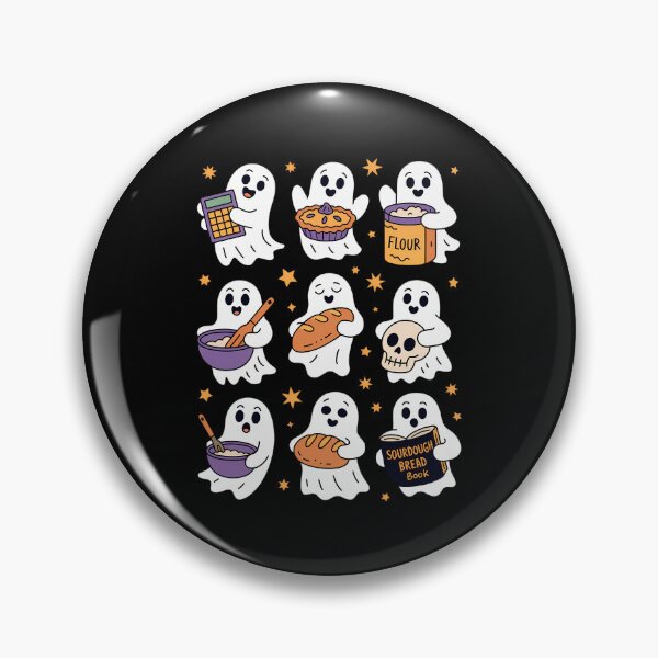 Item preview, Bread Halloween Cute Ghost Baking Baker designed and sold by DoorwayThreads.