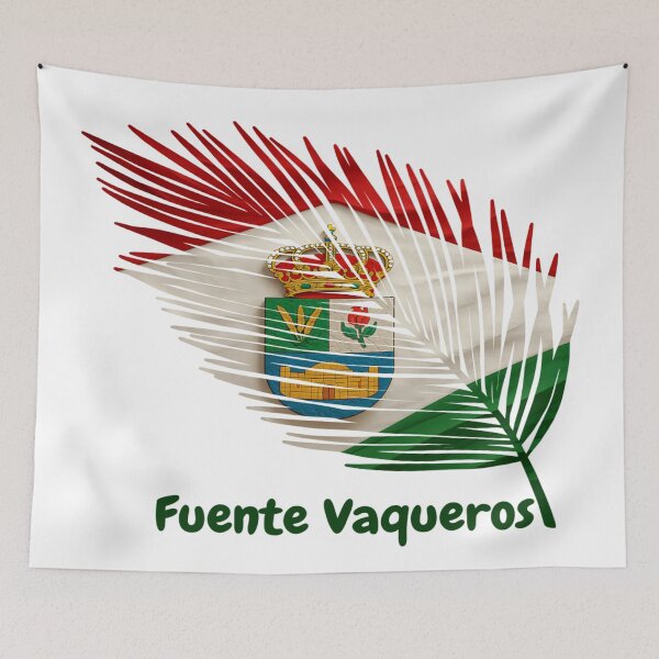 Item preview, Abstract Flag of Fuente Vaqueros – Feather Shape Design designed and sold by ArteJorge48.