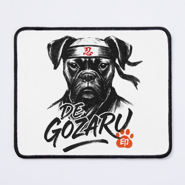 Item preview, Sumi-e Ninja Boxer | Japanese Ink Brush Dog | Type A designed and sold by koyuki-works.