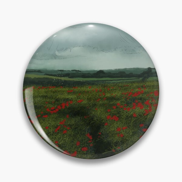Item preview, Poppy Field Digital Drawing designed and sold by Oblivion Art.