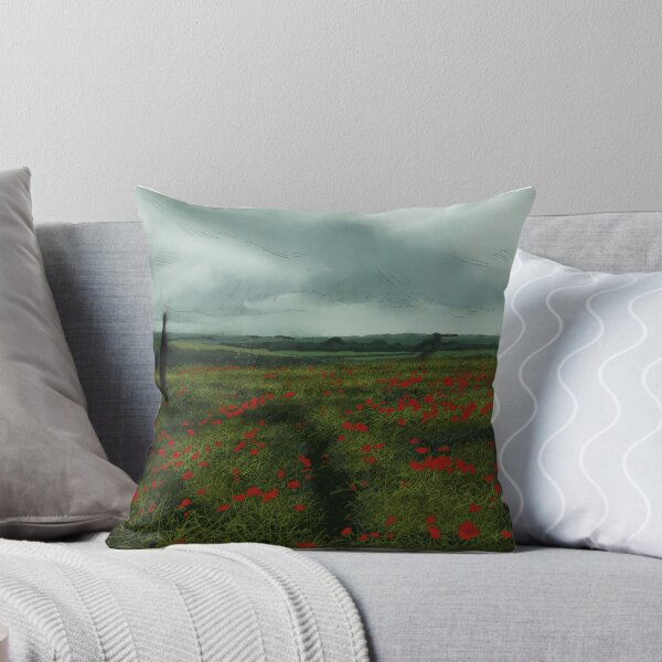 Item preview, Poppy Field Digital Drawing designed and sold by Oblivion Art.