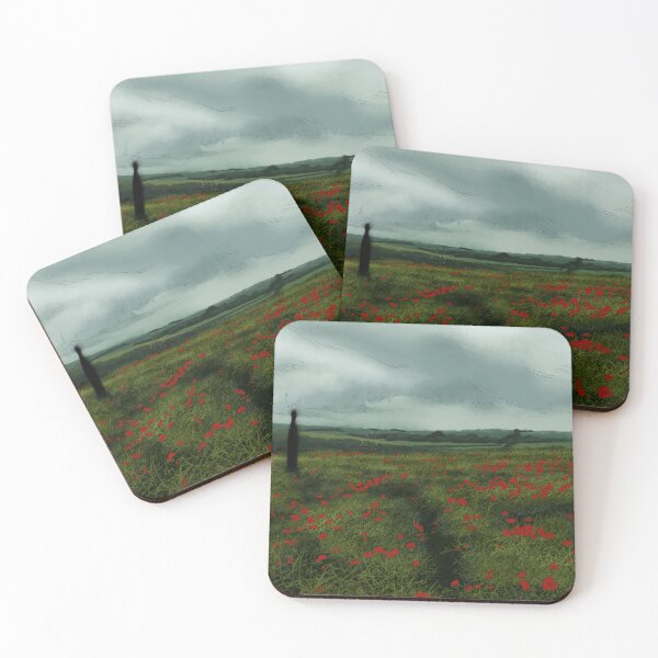 Item preview, Poppy Field Digital Drawing designed and sold by Oblivion Art.