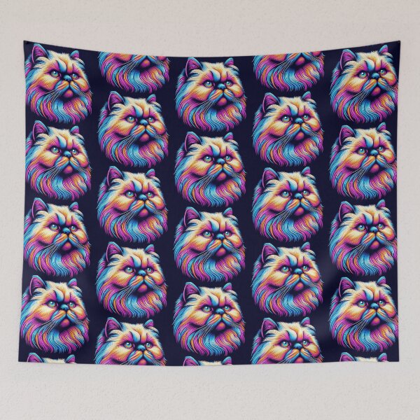 Item preview, Cute colorful himalayan cat  designed and sold by Dogandesighn.