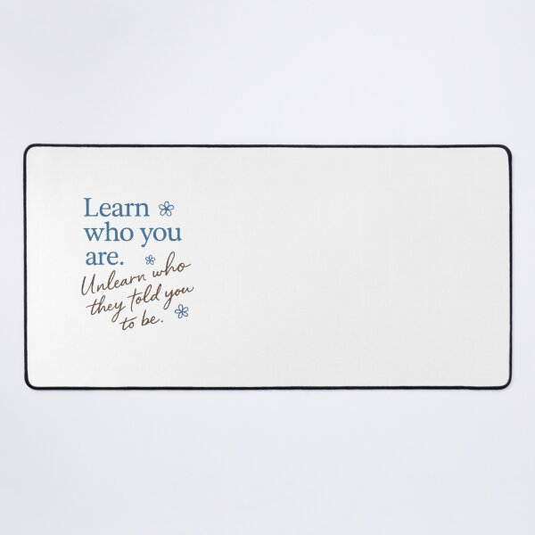 Item preview, Self-Love Inspirational Design - Learn Who You Are - Affirmations - Positivity - Minimalist designed and sold by ItsSimplyHer.