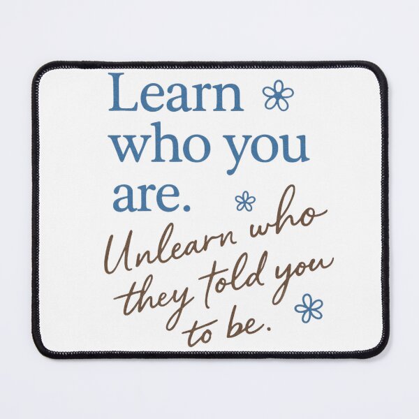 Item preview, Self-Love Inspirational Design - Learn Who You Are - Affirmations - Positivity - Minimalist designed and sold by ItsSimplyHer.