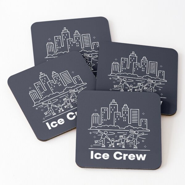 Item preview, Cheerful Family of Four Enjoying Ice Skating Together designed and sold by SplashTastic.