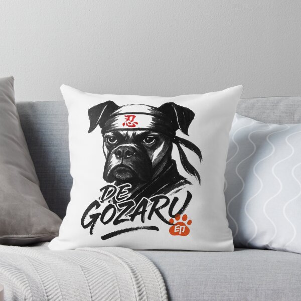Item preview, Sumi-e Ninja Boxer | Japanese Ink Brush Dog | Type B designed and sold by koyuki-works.