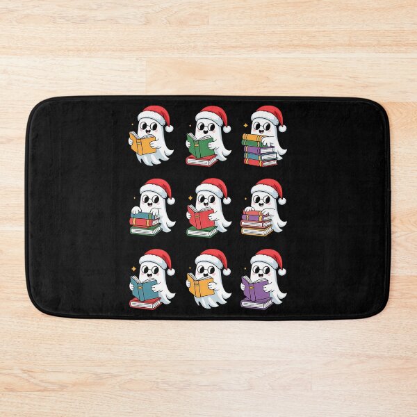 Item preview, Christmas Ghost Reading Book Lovers Spooky designed and sold by DoorwayThreads.