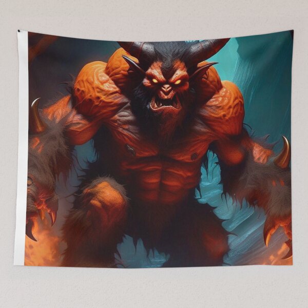 Item preview, Orange Demon - Dark Fantasy Horror Art concept designed and sold by Delerat7.