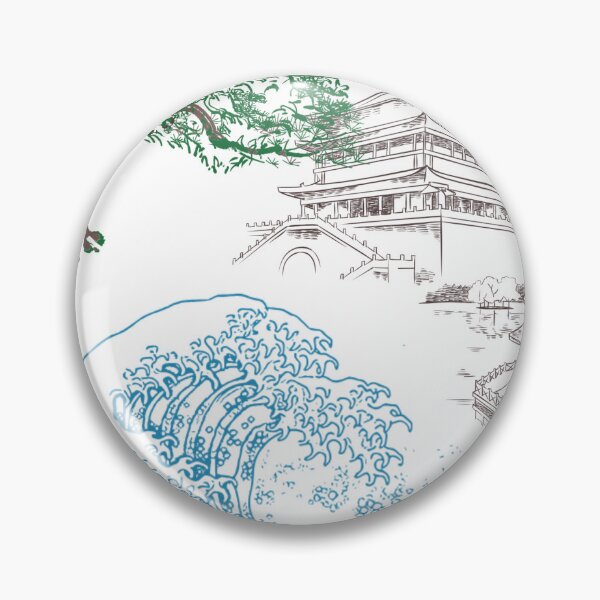 Item preview, Great Wave of Trees(anime style) designed and sold by Eur3ka.