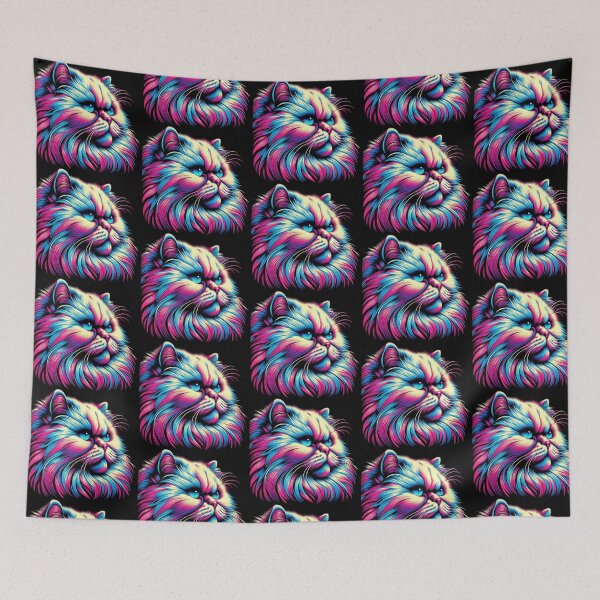 Item preview, Cute colorful himalayan cat  designed and sold by Dogandesighn.