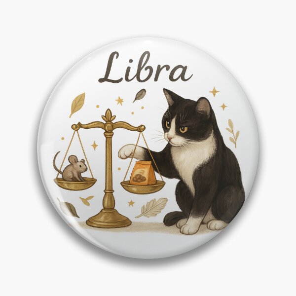 Item preview, Zodiac Cat – Libra | Funny Realistic Astrology Art designed and sold by PureConcept.