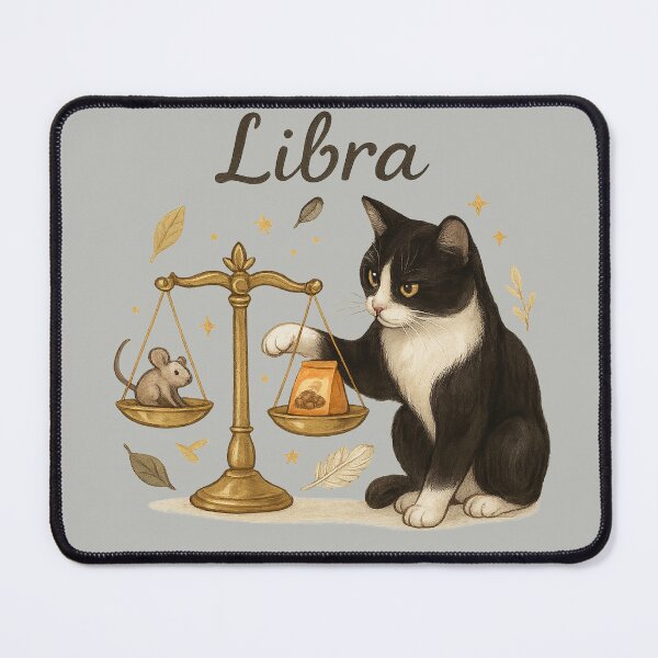 Item preview, Zodiac Cat – Libra | Funny Realistic Astrology Art designed and sold by PureConcept.