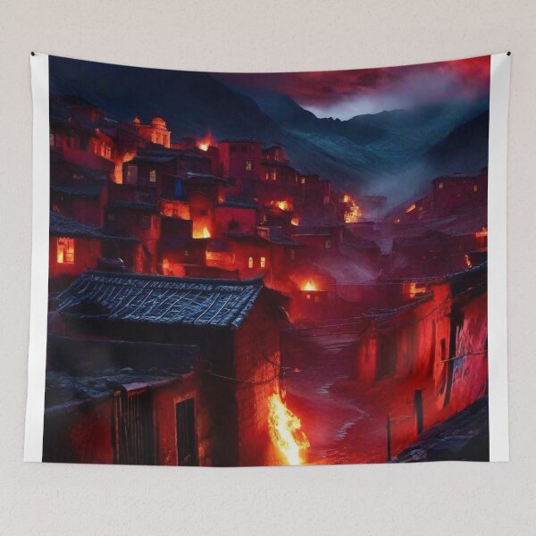 Item preview, Dark Village - Fantasy Art concept designed and sold by Delerat7.