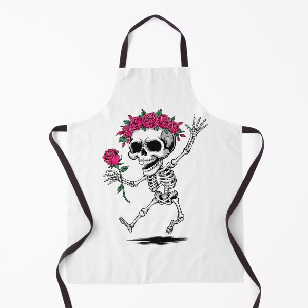 Item preview, Dancing Skeleton with Roses Floral Skull Halloween Design designed and sold by styleonestaa.