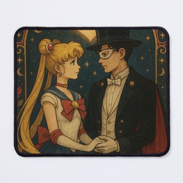 Item preview, Sailor Moon & Tuxedo Mask – The Lovers Tarot Card designed and sold by MaBakerArt.