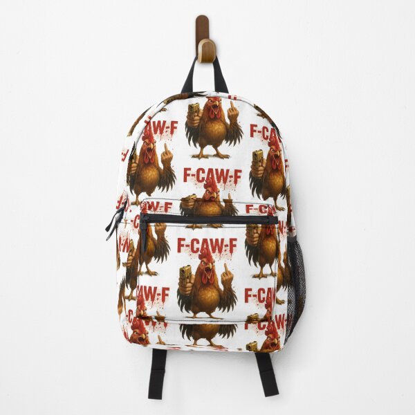 Item preview, F-CAW-F Rooster — Golden Pistol, Red Paint Splatter, Edgy Meme Tee designed and sold by TrendTribeTP.