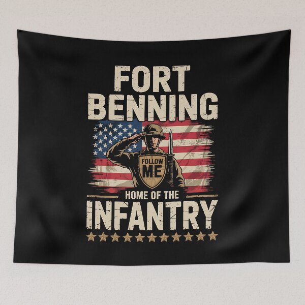 Item preview, Fort Benning home of The Infantry School Veteran Patriotic designed and sold by BakeryDozen.