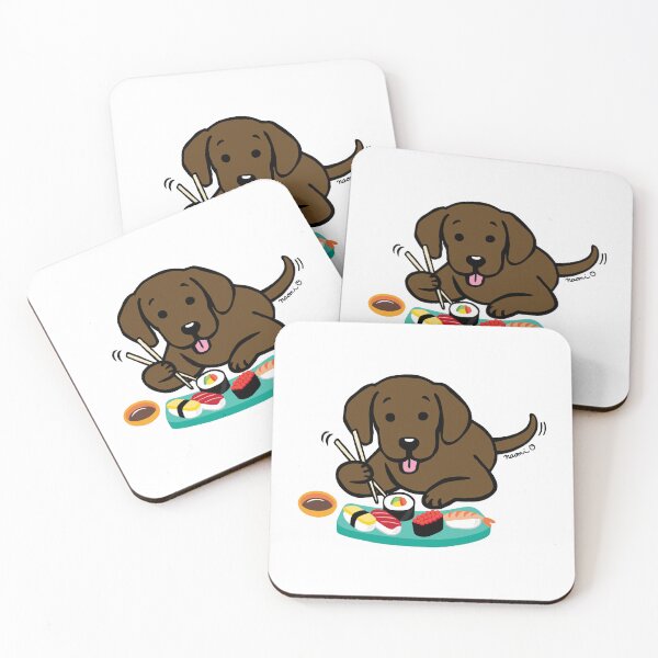 Item preview, Chocolate Labrador Sushi  designed and sold by HappyLabradors.